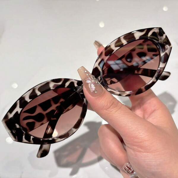 1 szt. Damskie okulary akrylowe w kształcie rombu na Ramadan - swobodny design na świąteczne wyjścia, idealny prezent na Ramadan i dodatek do ubioru, lekki i świąteczny styl