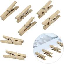 300 Pinzas de Madera para Ropa, Pinzas para Ropa, Clips de Fotos Decoración de Pared, Pinzas de Madera para Papel de Fotos, Oficina, Hogar, Arte - 1 - Ver 10