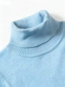 GRDR Men's Crew Neck Long Sleeve Sweater, Versatile Everyday Wear Knitted Pullover - Baby Blue - View 5