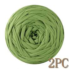 1/2pcs T-Shirt Yarn, Large 300g ± 20g T-Shirt Yarn Roll - 2cm Wide, Woven Fabric Knitted Yarn, Soft & Versatile For DIY Crafts, Used For Crocheting And Knitting Bags, Cushions, Dolls, Blankets, Slippers, Handicraft Crochet Projects, Available In Multiple Colors, Multicolor Yarn | Polyester Yarn | Acrylic Yarn | Crochet Yarn | Crafting Yarn | Vibrant Yarn Balls | Versatile Crafting Material, Knitting Accessories And Supplies