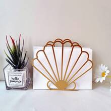 1pc Ginkgo Biloba Decor Napkin Holder, Gold Napkin Storage Rack For Dining Table - Gold - View 14