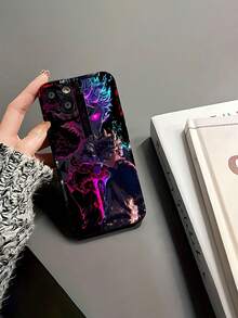 Funda para teléfono Black Clover Asta Power Element, compatible con  fundas para celular ,  16Pro Max,    11 ,   13,   12,  Fabricada en silicona TPU, ofrece protección contra golpes y caídas, además de una excelente sensación al tacto. Es el regalo ideal para familiares, amigos y seres queridos. - Negro - Ver 5