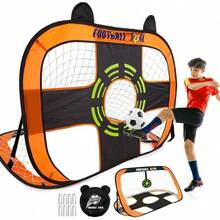 Portería de Fútbol para Niños, Red de Fútbol Portátil con Bolsa de Transporte, Portería de Fútbol Plegable para Jóvenes con Visión, Adecuada para Uso Interior y Exterior, Patio Trasero - Moda - Ver 13