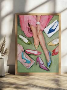 1 buc Postere vintage pentru cocktailuri, Artă murală pe pânză de bar Postere pentru cocktailuri cu lămâie, Artă murală pe pânză cu tocuri înalte colorate Decor dormitor, Decor living, Decor birou, Decor perete sufragerie, Decor cămin, Artă murală, Decor perete, Decor casă, Decor cameră, Artă murală pe pânză, Postere, Artă murală cu ramă, Ramă opțională