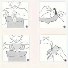 2 片装颈纹贴胸垫，抗硅胶贴片，可重复使用，医用级，夜间护理，适合侧睡者 - 彩色 - 查看 3