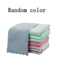 20pcs/Pack Magic Cleaning Cloths, Fish Scale Glass Cleaning Cloths, Streak-Free Glass Cleaning Cloths, Absorbent And Non-Shedding, Suitable For Kitchen, Automotive, Bathroom, Multi-Purpose Cleaning Rags, Essential Household Cleaning Supplies (Available In 1/5/10/20pcs) - Multicolor - View 15