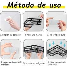 Estilo12 Piezas Adhesivos Para Pared, Ganchos Adhesivos Para Pared, Ganchos Adhesivos, Clavos Adhesivos Para Pared, Impermeable, Transparente, Para Uso En Cocina, BañOVersióN Mejorada - 1 - Ver 5