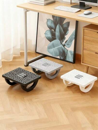 1Pc Ergonomic Under‑Desk Footrest, With Massage Nubs, Rocking Design, Height Adjustable, Prevents Crossing Legs, Relieves Leg Fatigue For Office, Living Room, Study, Christmas Gift, Ideal Present For Leaders & Friends