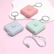 1/3 件 59.06 英寸迷你卷尺身体卷尺，缝纫裁缝布针织家居工艺测量，可伸缩双刻度，颜色随机