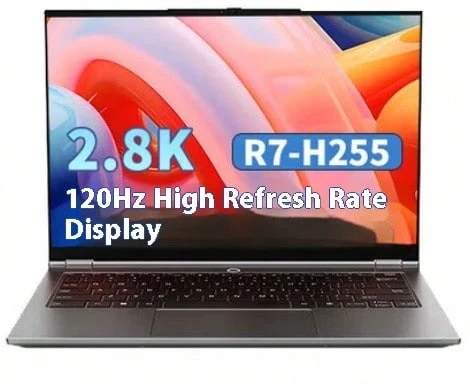Lenovo 联想小新Pro 14 2025笔记本电脑，可选第十三代酷睿i7高性能，适合商务、办公、大学生、游戏、设计、轻薄，N155A，R7-H255 32GB 1TB SSD，防眩光护眼屏，官方正品，10000+买家推荐 - 灰色 - 查看 1