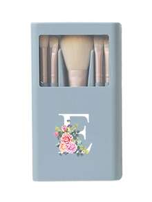 5 Stücke/Set tragbarer Makeup-Pinsel-Set mit Spiegel, Muster mit weißen Gänseblümchen Buchstaben A-Z, verpacktes Makeup-Pinsel-Set, multifunktionaler Makeup-Pinsel mit Spiegelbox, Mini-Multifunktions-Makeup-Stift, Foundation-Makeup-Pinsel, Lidschatten-Pinsel, Grundlagen-Beauty-Tool-Mischpinsel. Der Makeup-Organizer-Ständer enthält Makeup-Pinsel, praktisches Mädchen-Geschenk-Makeup-Tool-Set, ideal als Geschenk, tragbare Reiseutensilien, Reisebedarf, Pinsel-Set, Makeup-Pinsel-Set, Makeup-Set komplett, Makeup-Pinsel-Set, komplettes Makeup-Set, Pinsel-Set, Makeup-Pinsel-Set, Makeup-Geschenkset, Set