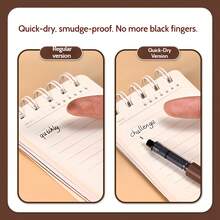 3 支/6 支/8 支咖啡主题液体速干墨水凝胶笔，不晕染软触笔，适用于笔记绘图学校办公用品 - 彩色 - 查看 4
