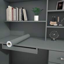 1 rouleau de papier peint de couleur unie, autocollant de décoration de chambre à coucher imperméable et anti-humidité, papier peint amovible et réutilisable, papier peint de rénovation d'armoire de cuisine, papier peint de réfection de meuble d'armoire, autocollant de changement de bureau, stickers muraux, décoration murale, papier peint autocollant