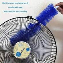 1 Pc Long Flexible Bristles Fan Cleaning Brush - Multifunctional Dust Brush For ACs, Blinds, Window Grooves - Durable Plastic Manual Household Cleaning Tool - Multicolor - View 4