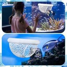 1/2 piezas Cueva flotante y escondite para camarones impreso en 3D - Hamaca multifuncional para acuario, aro de alimentación, lugar de descanso libre de estrés para peces betta, corydoras y acuarios pequeños