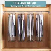 ¡RecomendadoBolsas para Ropa Colgante para 50 prendas, JASUVII Juego 4 Fundas ropa armario de 60x102x25.5 cm, Fundas Ropa Antipolvo para guardar trajes, vestidos, abrigos y chaquetas¡Top de Temporada - 1 - Ver 3