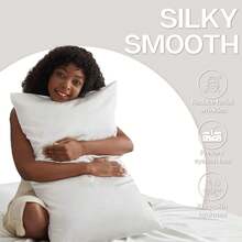 2pcs Silky Soft Breathable Satin Pillowcases, Ideal Gift For Parents And Friends To Use In Air-Conditioned Rooms During Summer - Pink - View 4