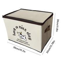 1 Piece Of Clothing Storage Box With Star Dog Pattern, Lockable Password, Home Wardrobe Layering Artifact, Organizing Boxed Clothes, Blankets, Bags, Storage Baskets - Multicolor - View 10