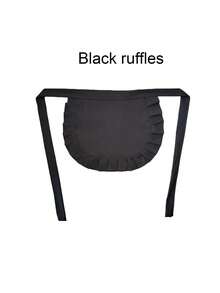 Delantales de sirvienta, delantales con estilo de princesa, baberos de estilo lolita suave para uso diario. Delantales de pequeño chef, nuevos delantales de sirvienta lolita, baberos lolita negros y blancos suaves y lindos, delantales de cintura media con volantes para disfraces de sirvienta de Halloween, delantales plisados de unicolor, delantales puros y sexys, delantales lindos y femeninos. Delantal de estilo lolita japonesa de cocina china, accesorios de falda lolita.