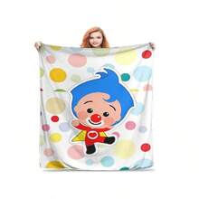 Plims Fuzzy Blankets Clown Custom Throw Blanket For Sofa Bedding Lounge 200x150cm Plush Thin Quilt,3.Jpg - White - View 1