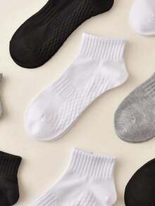 透气运动袜，男女通用防臭踝袜，吸湿排汗舒适短袜，适合春夏季，多种颜色可选，防滑透气，1/3/5 双