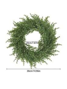 1 إكليل صناعي من الأرز الأبيض، إكليل زهرة الأجليا العطرية، إكليل الورد الأخضر، 40 سم/15.74 بوصة، نبات اصطناعي، زهرة اصطناعية، نبات اصطناعي، أخضر، مصنوع من مادة البولي إيثيلين، ديكور غرفة السكن المدرسي أو المكتب، ديكور للتجمعات والأحداث الخارجية والأعياد وحفلات الزفاف والمطبخ والحديقة، ديكور عيد الميلاد