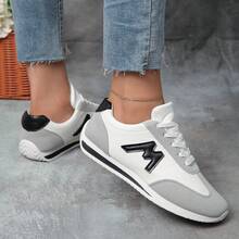 New Style Of Small White Shoes, Fashionable And Versatile For Female Students, Thick-Soled Height-Increasing Sports Shoes, Casual Shoes, Large Size - màu đen - Xem 4