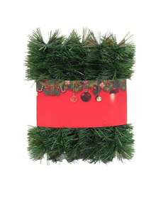 1 pieza 2/3/5 M Enredadera de Navidad artificial verde - Follaje falso suave y grueso, ideal para decoración del hogar, perfecto para coronas de estilo rústico, base de corona de Navidad artificial, guirnalda de Navidad, decoraciones navideñas, guirnalda de árbol de Navidad artificial, para decoración navideña del hogar y al aire libre, perfecto para árboles de Navidad, patios y talla grande decoración de invierno