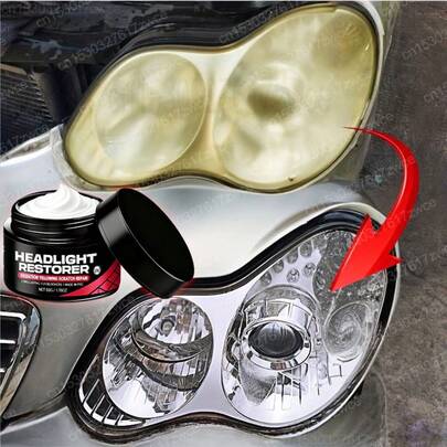 Car Lamp Restoration Polishing Repair Kit - Headlight Scratch Remover & Oxidation Yellowing Cleaner Repair Paste For Headlamp Assembly Polish Wax Restore Brightnes To Both Front & Rear Headlamp Polish