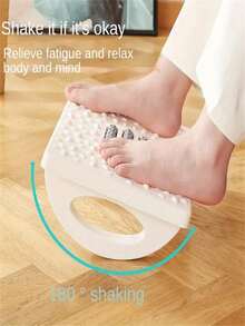 1 pezzo Poggiapiedi con funzione massaggiante, altezza regolabile, design a dondolo, ergonomico per uso alla scrivania d'ufficio per alleviare stress e affaticamento, arredamento domestico confortevole e salutare, adatto per ufficio, studio, soggiorno, ottimo regalo per dirigenti, amici e familiari per Natale, Ringraziamento, San Valentino