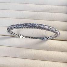 1pc Wheat Ear Braided Bracelet, Women's, Fully Encrusted With Diamonds, Layered And Beautifully Woven - Sui Sui Peace Bracelet - View 10