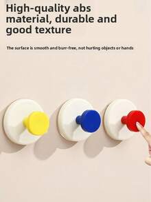 1 cái/2 cái/4 cái Móc cửa hút, keo dính chịu lực mạnh, không cần khoan lỗ, đặt chìa khóa ở lối vào, đặt đồ tạo tác, đặt mũ và dán đồ vật - Nhiều màu - Xem 7