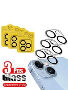 3 件装双层钢化玻璃相机镜头保护膜适用于 17/17 Air/17 Pro/17 Pro Max/16 15 13 14 Pro Max 14 Plus/15/15 Pro/15 Pro Max - 無色 - 查看 12