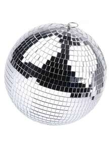 1pc Large Disco Ball Hanging Decoration, Mirrored Disco Lighting Ball For DJ, Club, Stage, Bar, Party, Wedding, Holiday - Stylish And Fun Silver Disco Sphere Decoration - 銀色 - 查看 12