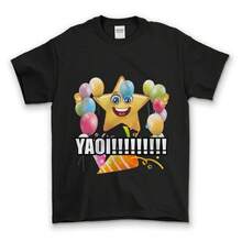 [100% Cotton] Gildan Pastel Yaoi Tee With Soft Girl Aesthetic Kawaii Charm And Drama - Heavy Cotton Graphic Crew Neck Short Sleeve T-Shirt For All Seasons Streetwear - Casual - 黑色 - 查看 1