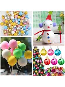 50/30/20/10/4/1pcs Polystyrene Foam Balls, White PS Styrofoam Round Balls, Multi-Size Suitable For Wedding Decor, Birthday Decor, Home Decor, School Decoration, Christmas Party Decor, Paintable DIY Craft Decoration Balls - White - View 9