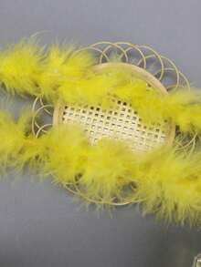 1 chiếc khăn choàng lông giả nhiều màu sắc, được làm từ chất liệu nhung mềm mại, thiết kế dành cho nữ, một phụ kiện đa năng phù hợp cho khiêu vũ, đám cưới, tiệc tùng, Halloween, Giáng sinh, đêm giao thừa và tiệc trà. - Nhiều màu - Xem 5