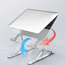 New N8 Laptop Stand, Aluminum Alloy Portable Desktop Computer Holder, Foldable Suspended Dual-Layer Stand, Sturdy Support For Laptop - Multicolor - View 2