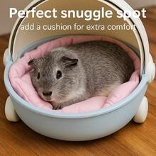 Compatible With Labubu Portable Round Bassinet, High-Quality Design And Shoulder Strap, Perfect For Collecting Dolls, Pets, Storage, Dolls, Travel, Home Storage | Compact Design With Safety Cover, 2 Colors To Choose From, Carrying Case, Perfect For Displaying And Collecting Cute Doll Decorations, Gift Packaging Supplies, Decorating Your Gifts, Birthday Gifts, Holiday Gifts, Party Gifts