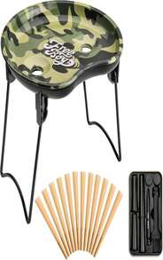 Free Boy 85x35 Inch Metal Rolling Tray Cone Loader For King Size&Amp;1 1_4 Size Pre Rolled Cone,Cone Pre Roll Machine Includes Foldable Stand Cone Filler,Filler Funnel &Amp; Packer-Black&Amp;Green - ColorC - 查看 1