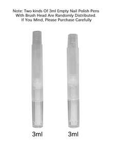 Bút xoắn rỗng 3ML có đầu cọ & bút xoắn trong suốt, bút sơn móng tay rỗng có đầu cọ, hộp đựng son bóng mỹ phẩm, ống bôi dung dịch dưỡng mi, được trang bị 4 đầu cọ khác nhau để lựa chọn, đáp ứng nhiều nhu cầu khác nhau của bạn. - Nhiều màu - Xem 9