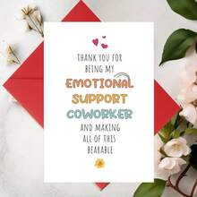 1 Stück Geburtstagskarte für Kollegen, lustige Dankeskarte für Kollegen, Kollegenkarte, Geburtstagskarte für Arbeitskollegen