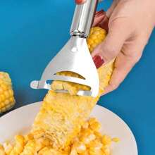 Stainless Steel Corn Peeler Serrated Corn Stripper Peelers Cob Shaver Planer Thresher Cutter Kitchen Fruit Vegetable Gadget Tool
