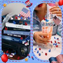 60 Pieces Mini Duck, Independence Day Duck Statue, Patriotic Duckling Statue Wholesale, Memorial Day Decoration Miniature Resin Duck Christmas Miniature Garden Landscape, Statue Ornament, Christmas, Halloween Gifts - 隨機60件 - 查看 4