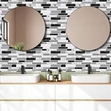 Wall Paper - Grey Mosaic Brick - View 6