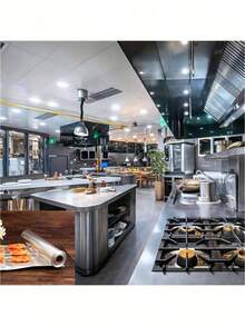 1 rollo de papel de aluminio amigable, clásico y duradero, de 12 pulgadas de ancho, con papel de embalaje de papel de aluminio para barbacoa y rollo de papel de aluminio de alta calidad, adecuado para el envasado y almacenamiento de alimentos