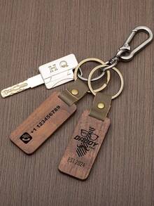 1/5/10/20/50 chiếc Móc khóa gỗ cá nhân hóa khắc chữ/logo, Móc khóa gỗ khắc tên, Quà tặng tiệc cưới, Quà tặng phù dâu, Quà tặng Ngày của Cha, Ngày của Mẹ, Quà tặng Halloween, Quà sinh nhật hoặc kỷ niệm cho phái nữ, Quà tặng cho bố mẹ, Phụ kiện tiệc tùng, Dễ dàng lắp đặt - Nhiều màu - Xem 7