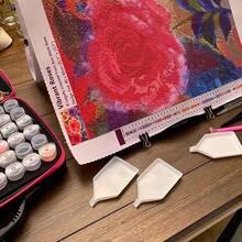 6PCS Diamond Art Painting Sorting Trays – 3.8x2.8 Inch Plastic Diamond Art Painting Bead Sorting Trays Organizer Diamond Painting Accessories And Tools For DIY Crafts Rhinestone Sorting Tray