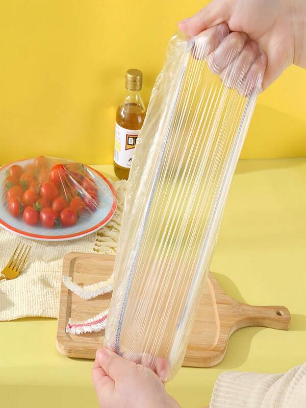 100/50 Pieces Of Disposable Cold-Insulating Films And Disposable Plastic Wraps, Used In Home Kitchen Refrigerators For Leftover Meals, Fruits And Food, With Deodorant Airtight Lids, Preventing Leakage And Dust In The Refrigerator, Keeping Cool, Kitchen Accessories