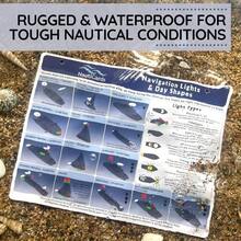 Navigation Lights And Day Shapes Quick Reference Guide - Waterproof Visual Guide To Guard Rules And Regulations 2024 COLREGS Sailboat And Boating Lights And Shapes - Initial - View 6